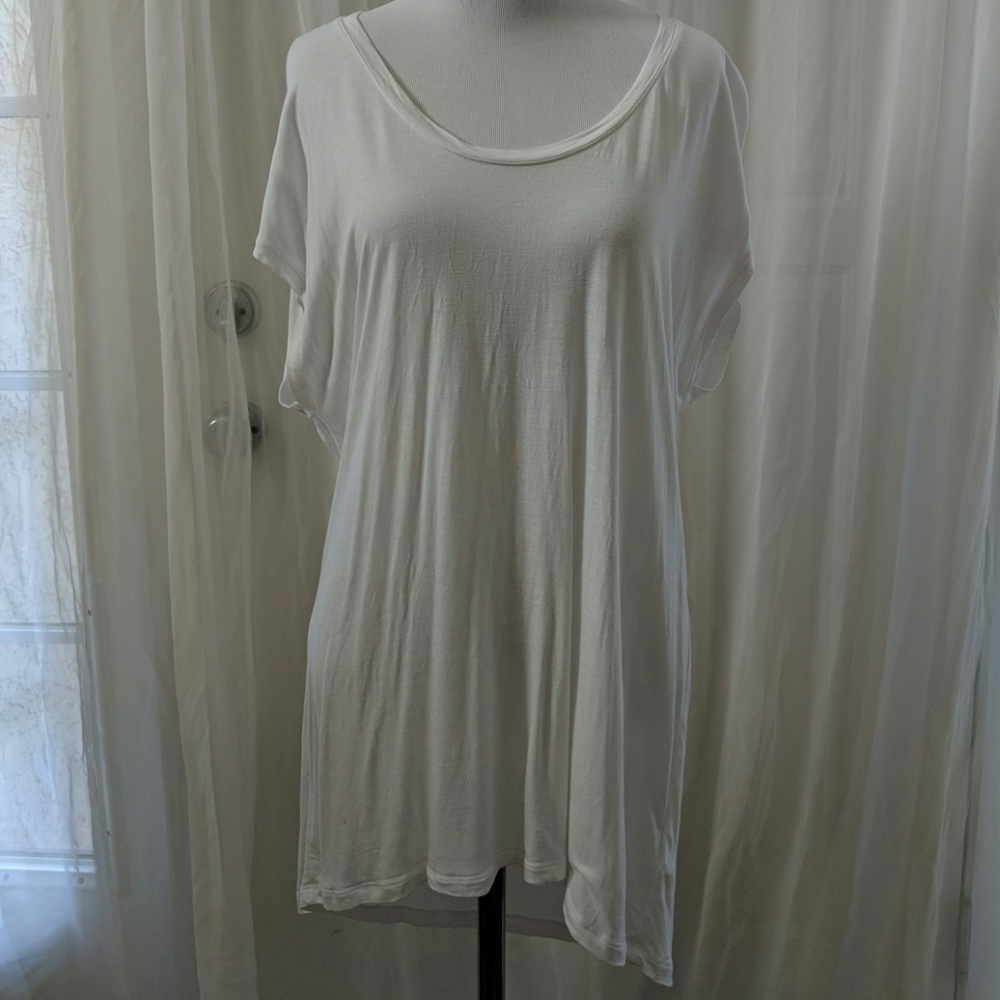 Gap, tunic white tee dolman sleeve M